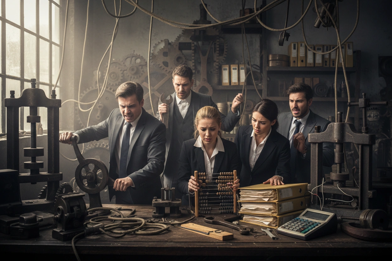 Professional image illustrating Traditional Tools: Limitations and Challenges