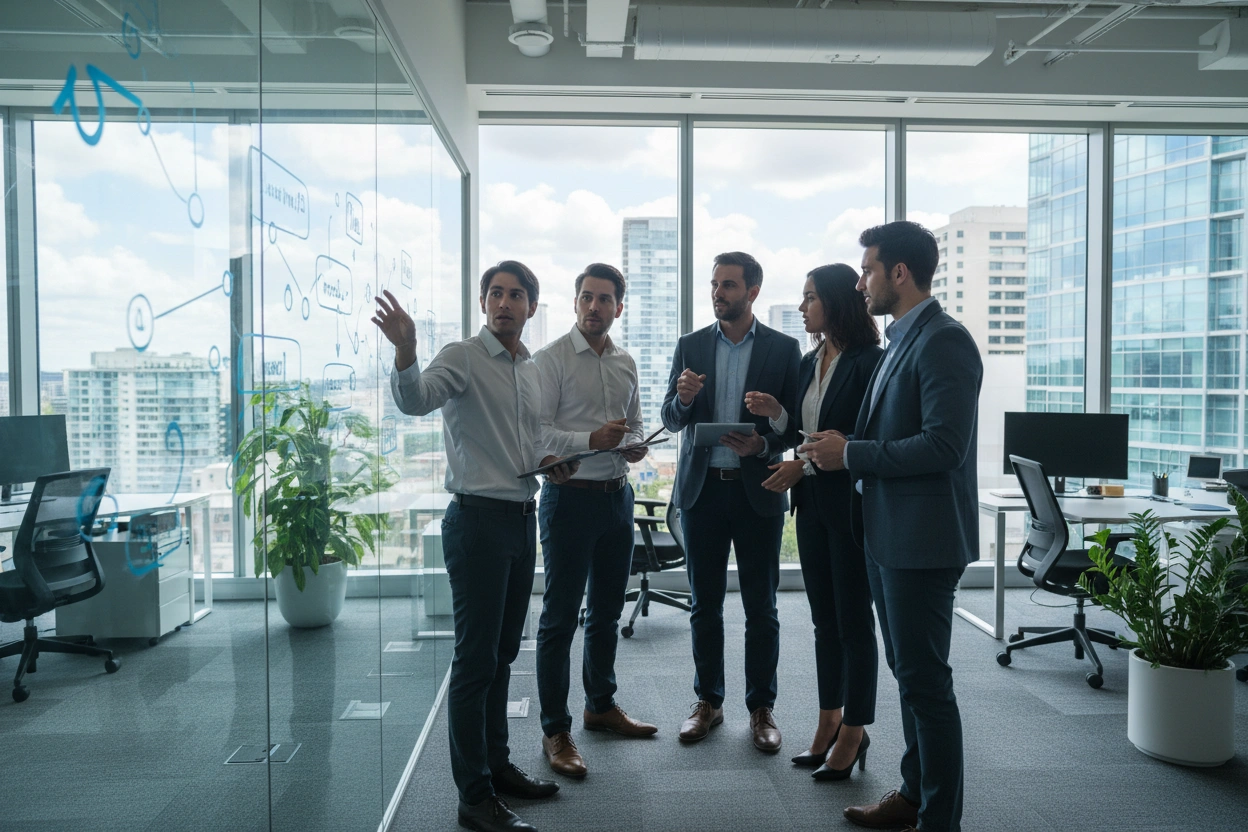 Professional image illustrating Common Misconceptions About AI Business Applications