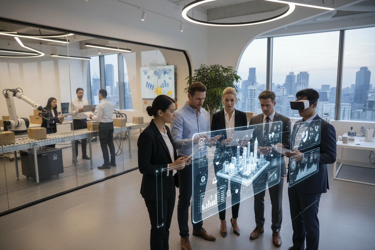 Professional image illustrating Understanding AI Business Applications