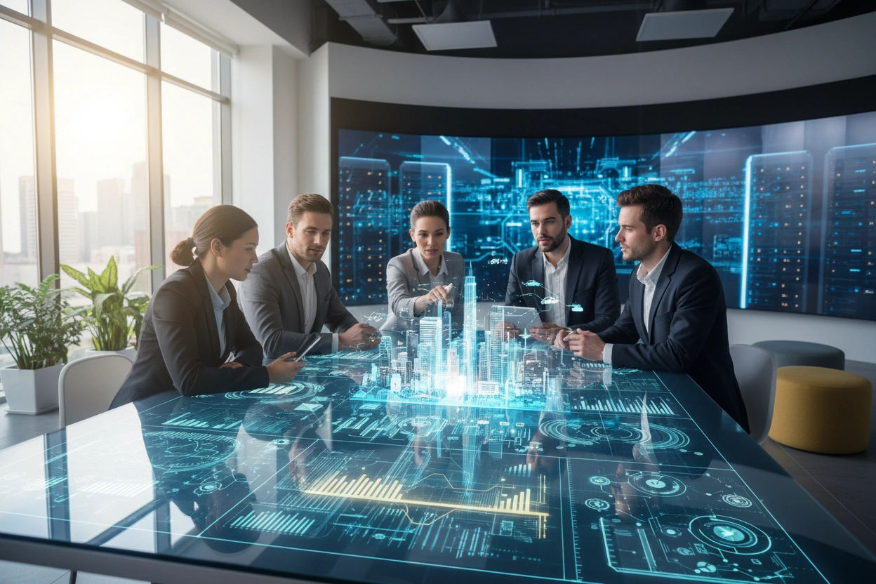Professional image illustrating AI Implementation Strategies