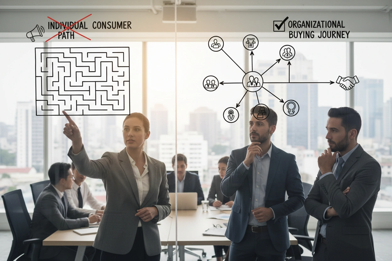 Professional image illustrating Common Misconceptions in B2B Marketing