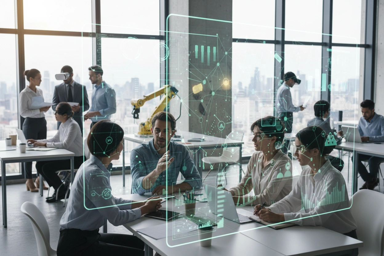 Professional image illustrating AI Implementation Strategies