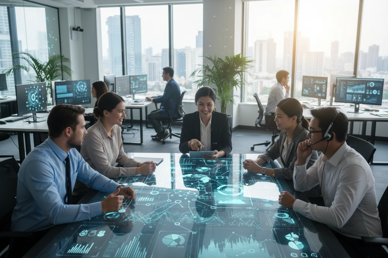 Professional image illustrating Benefits of AI Tools for Productivity