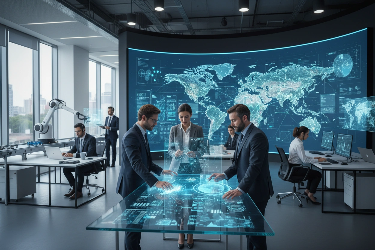 Professional image illustrating AI Implementation Strategies