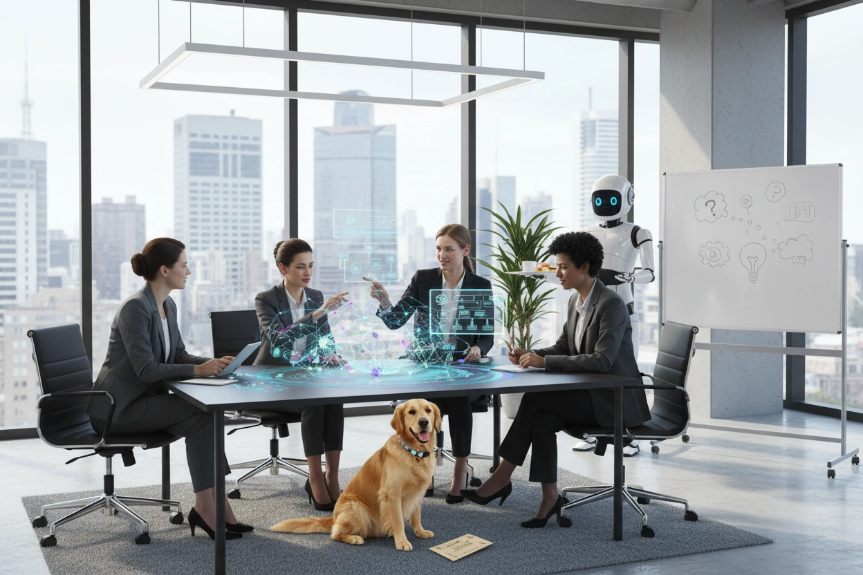 Professional image illustrating Common Misconceptions About AI in Business