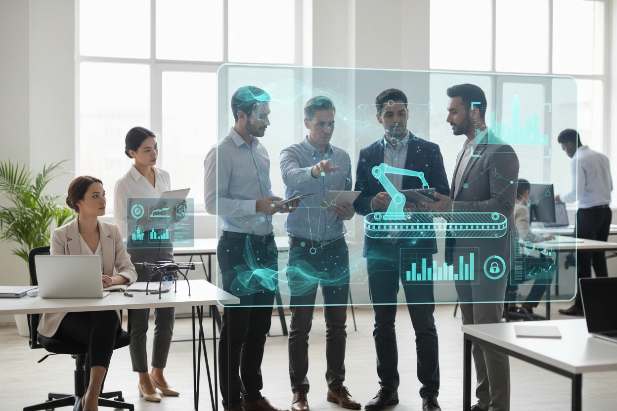 Professional image illustrating AI Implementation Strategies