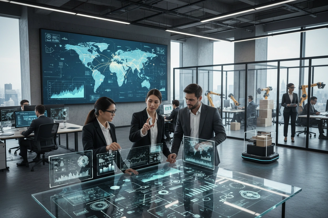 Professional image illustrating AI Implementation Strategies