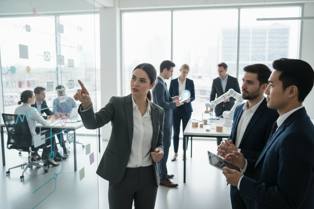 Professional image illustrating Common Misconceptions about AI Business Applications