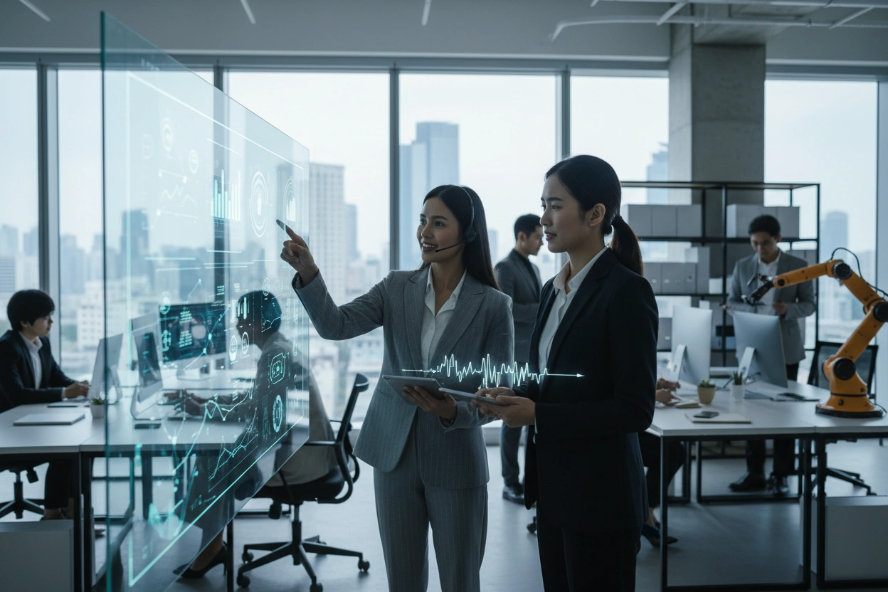 Professional image illustrating Implementing AI in Business: Strategies for Success