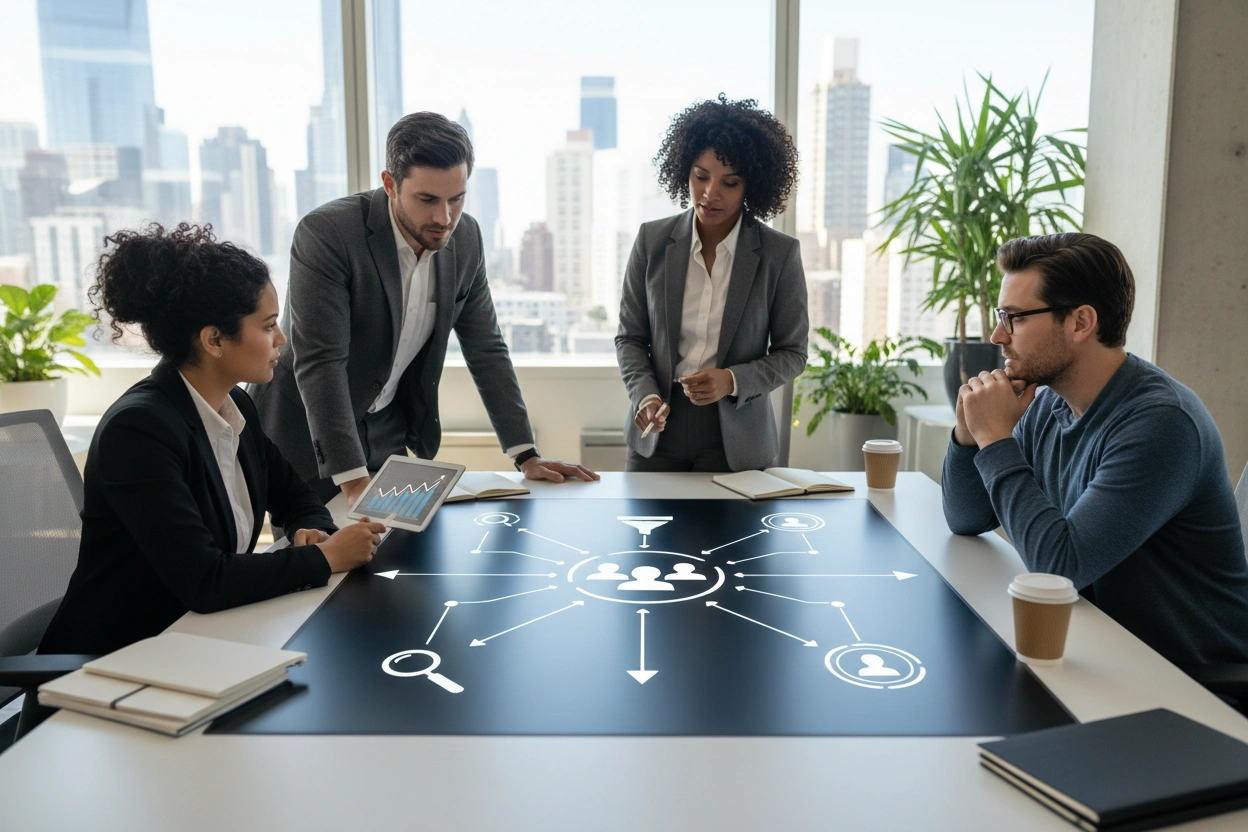 Professional image illustrating 1. Content marketing as a lead generation tool