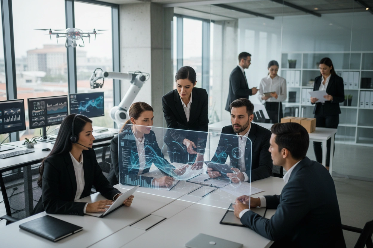 Professional image illustrating Common Misconceptions About AI in Business