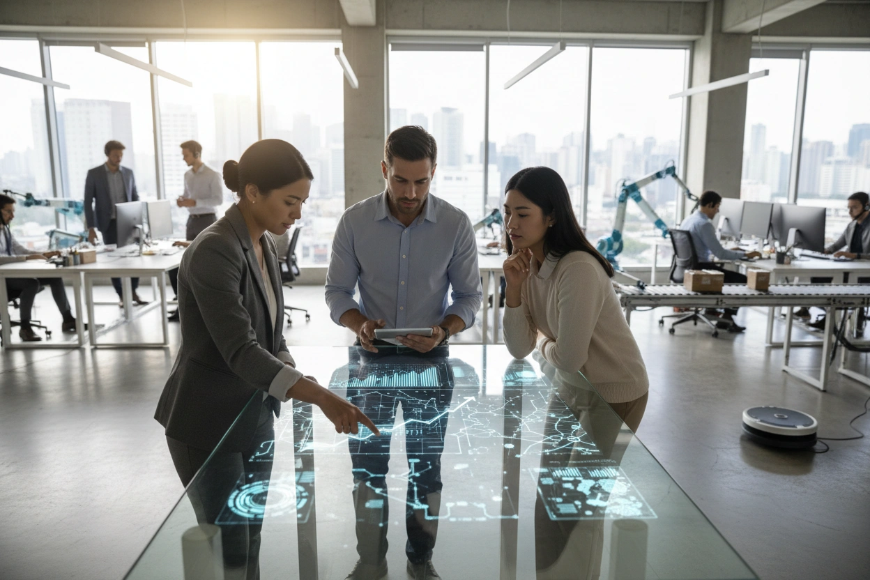 Professional image illustrating AI Implementation Strategies