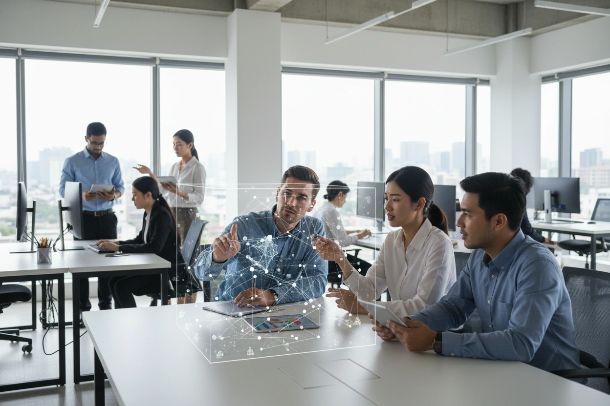 Professional image illustrating Common Misconceptions About AI Business Applications