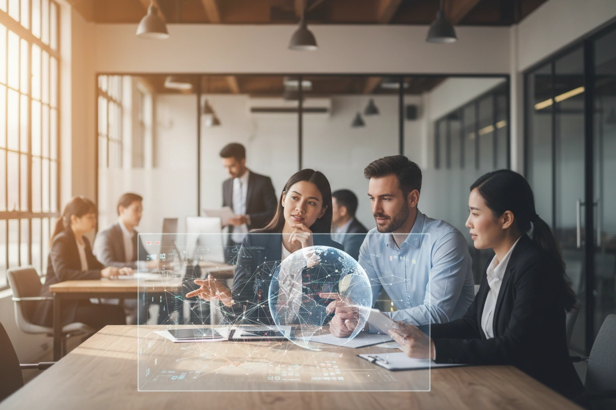 Professional image illustrating Common Misconceptions About AI in Business