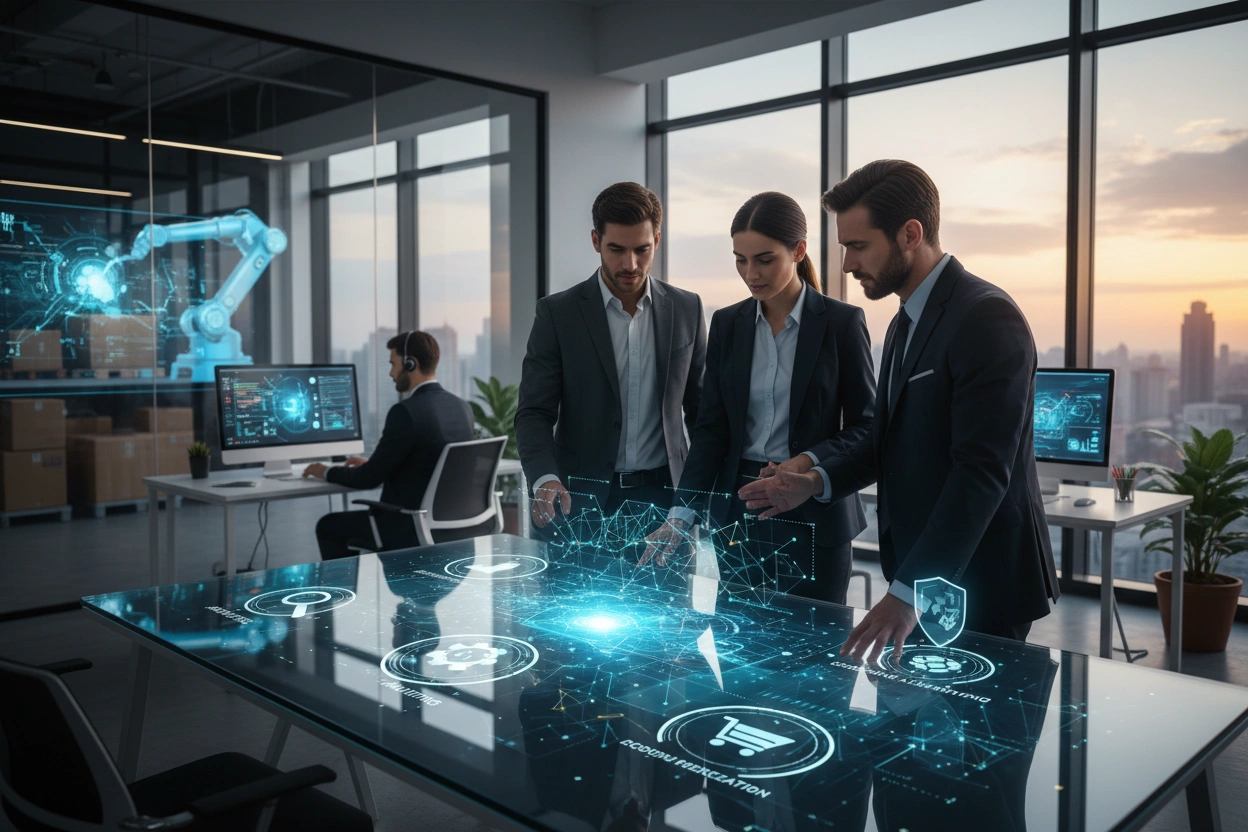 Professional image illustrating AI Implementation Strategies
