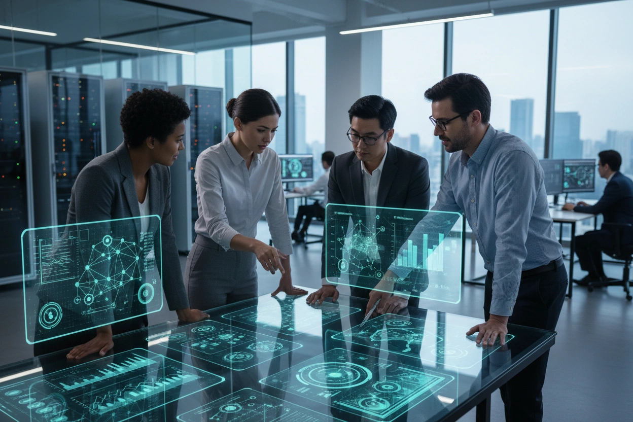 Professional image illustrating Understanding AI Business Applications