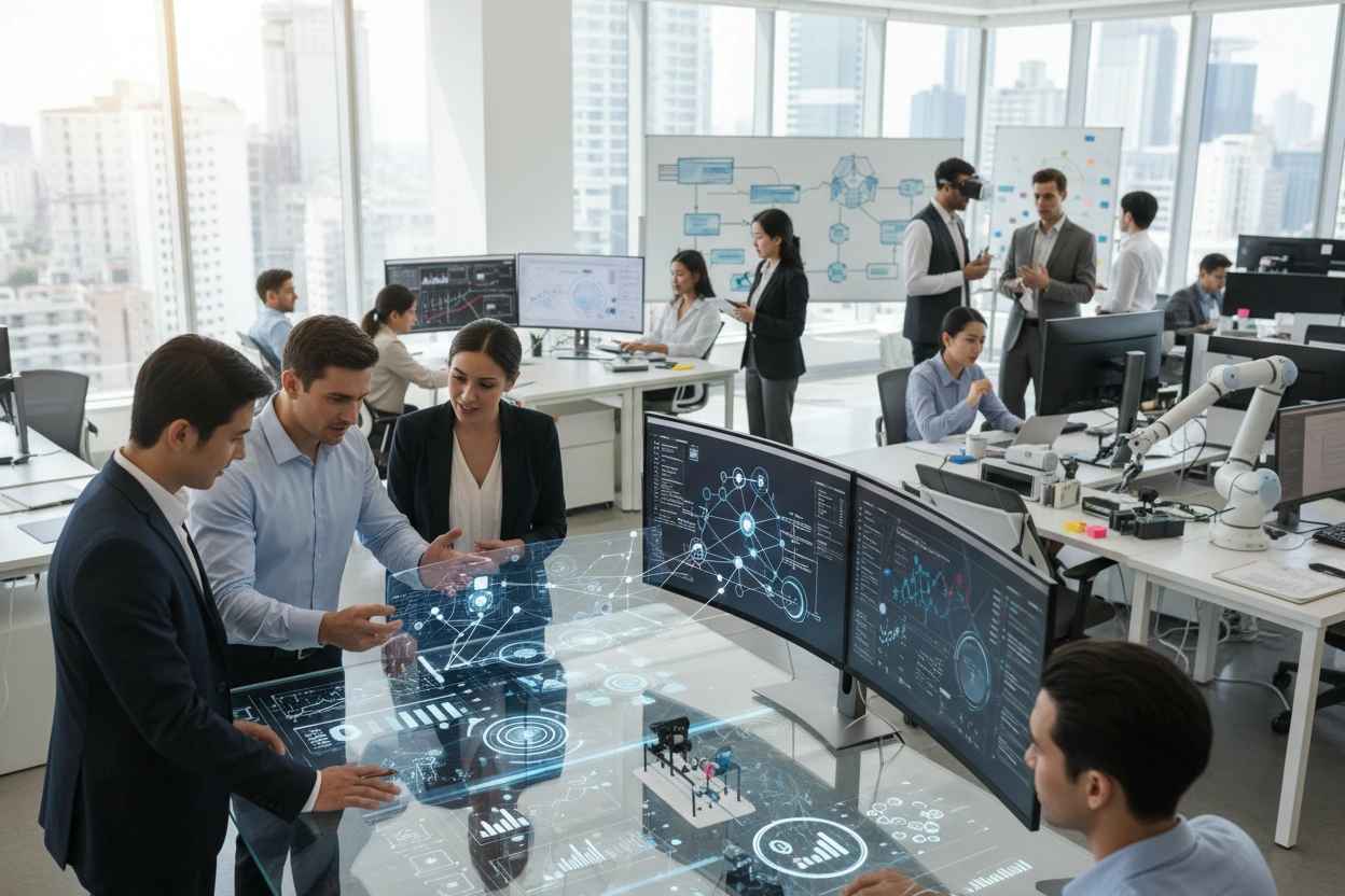 Professional image illustrating AI Implementation Strategies