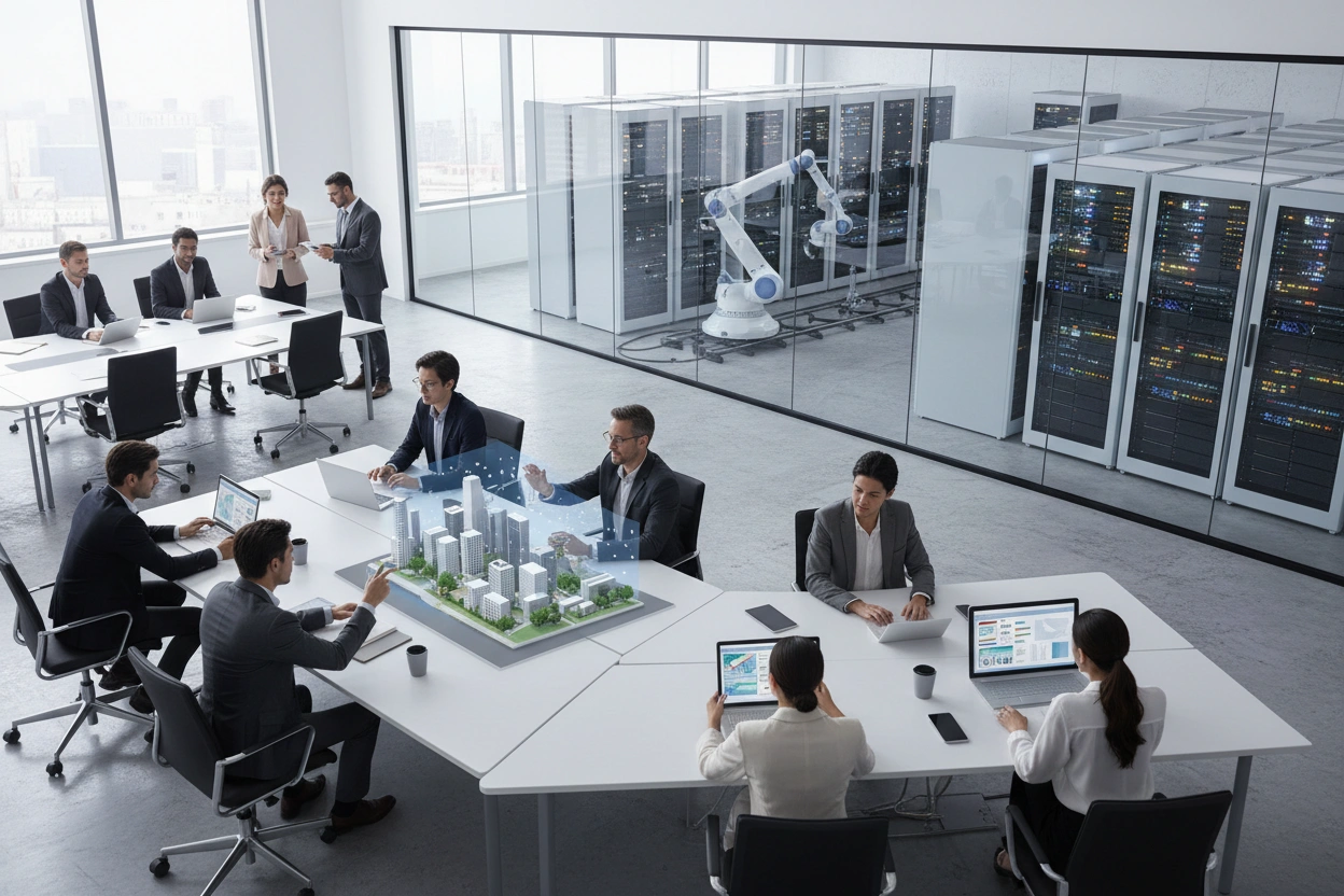 Professional image illustrating Understanding AI Business Applications