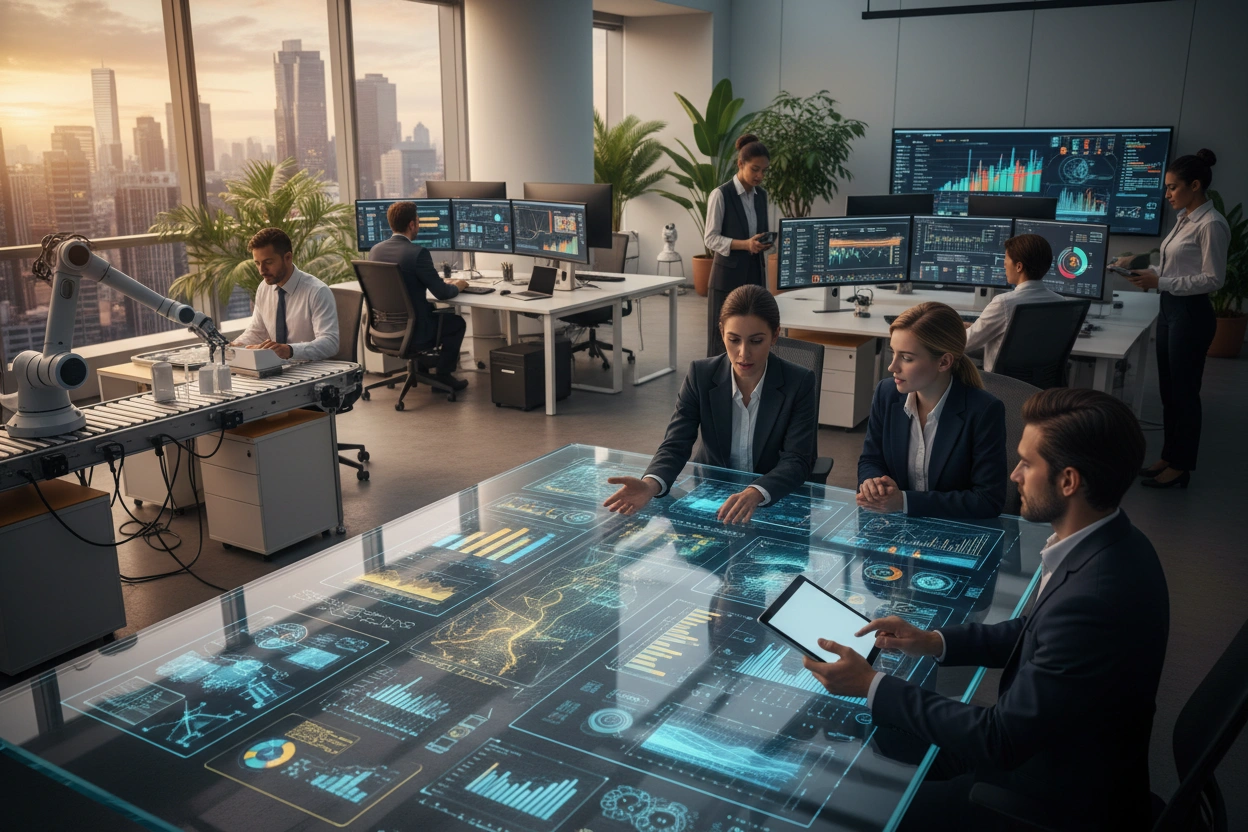 Professional image illustrating Understanding AI Business Applications