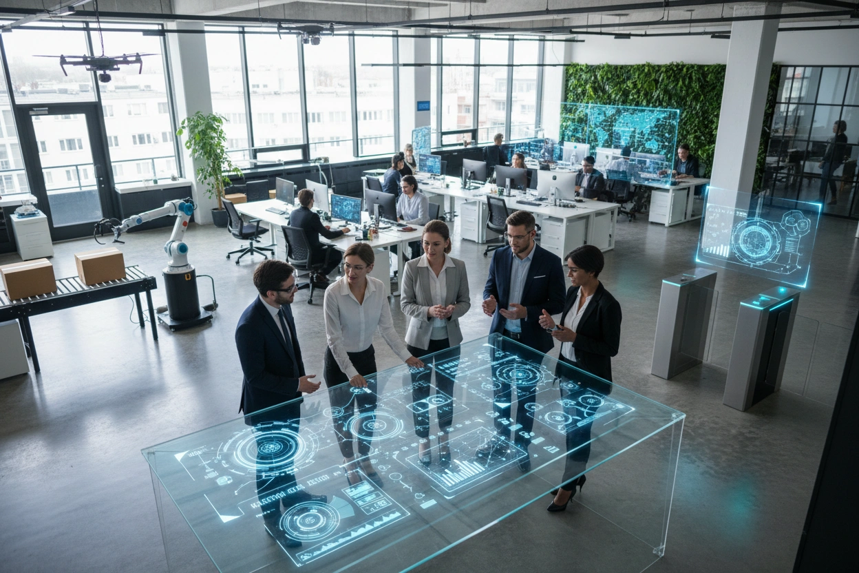 Professional image illustrating AI Implementation Strategies