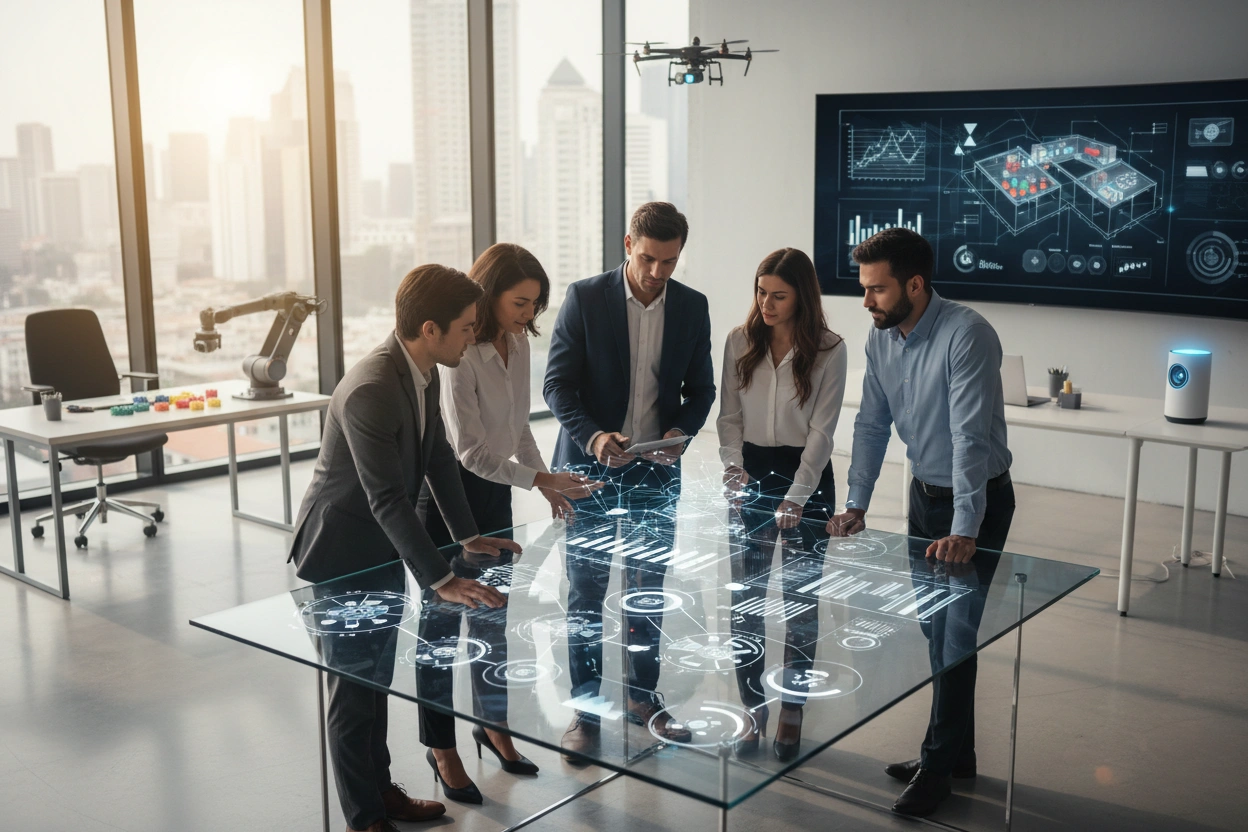 Professional image illustrating AI Implementation Strategies