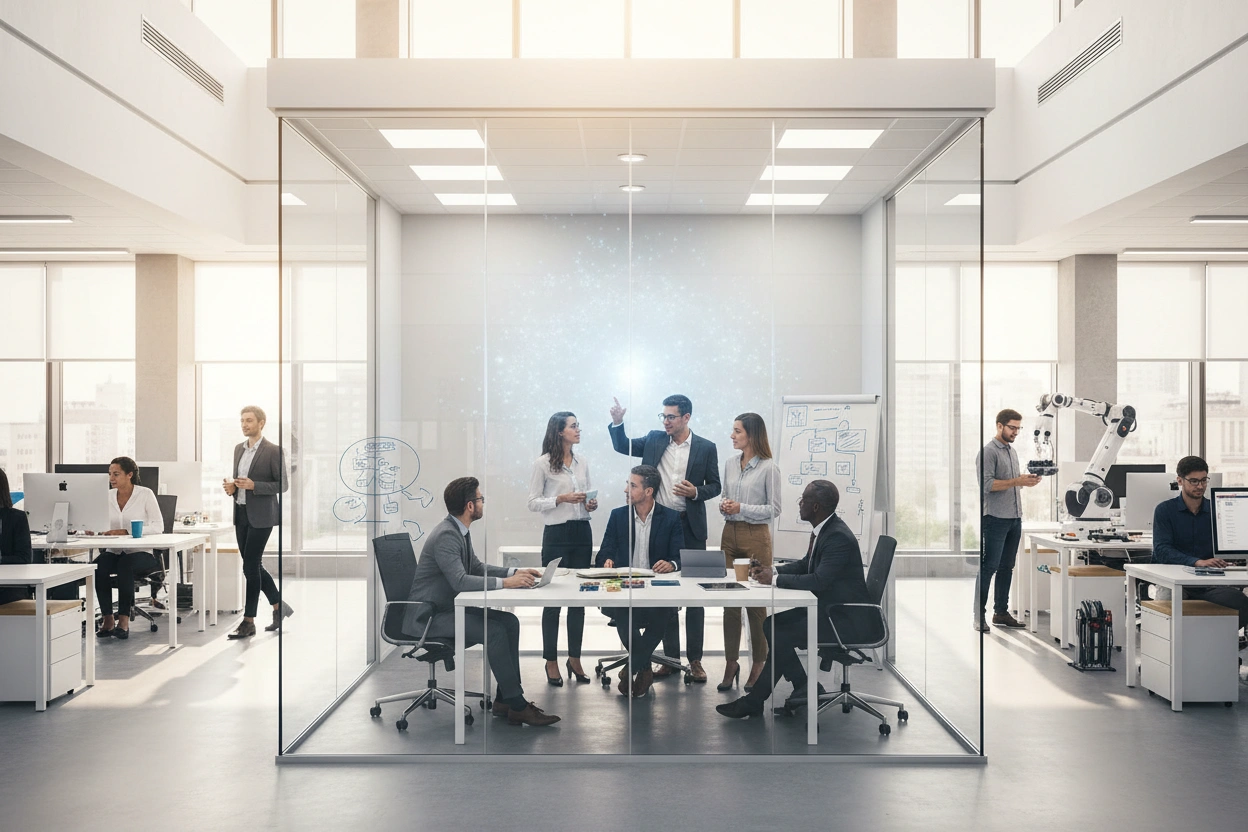 Professional image illustrating Common Misconceptions About AI Business Applications