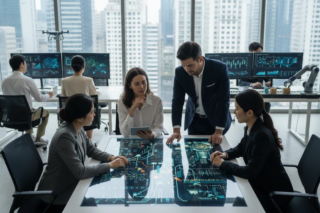 Professional image illustrating Understanding AI Business Applications