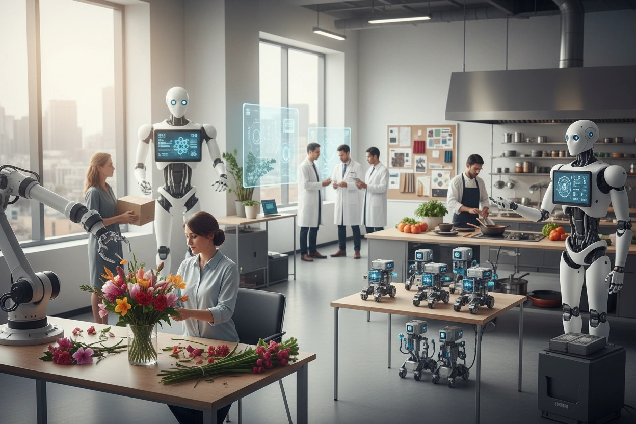 Professional image illustrating Common Misconceptions About AI in Business