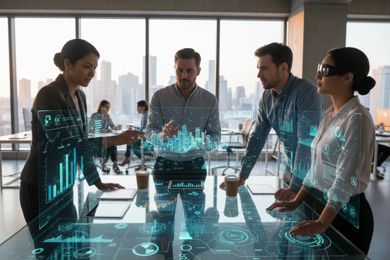 Professional image illustrating AI Implementation Strategies