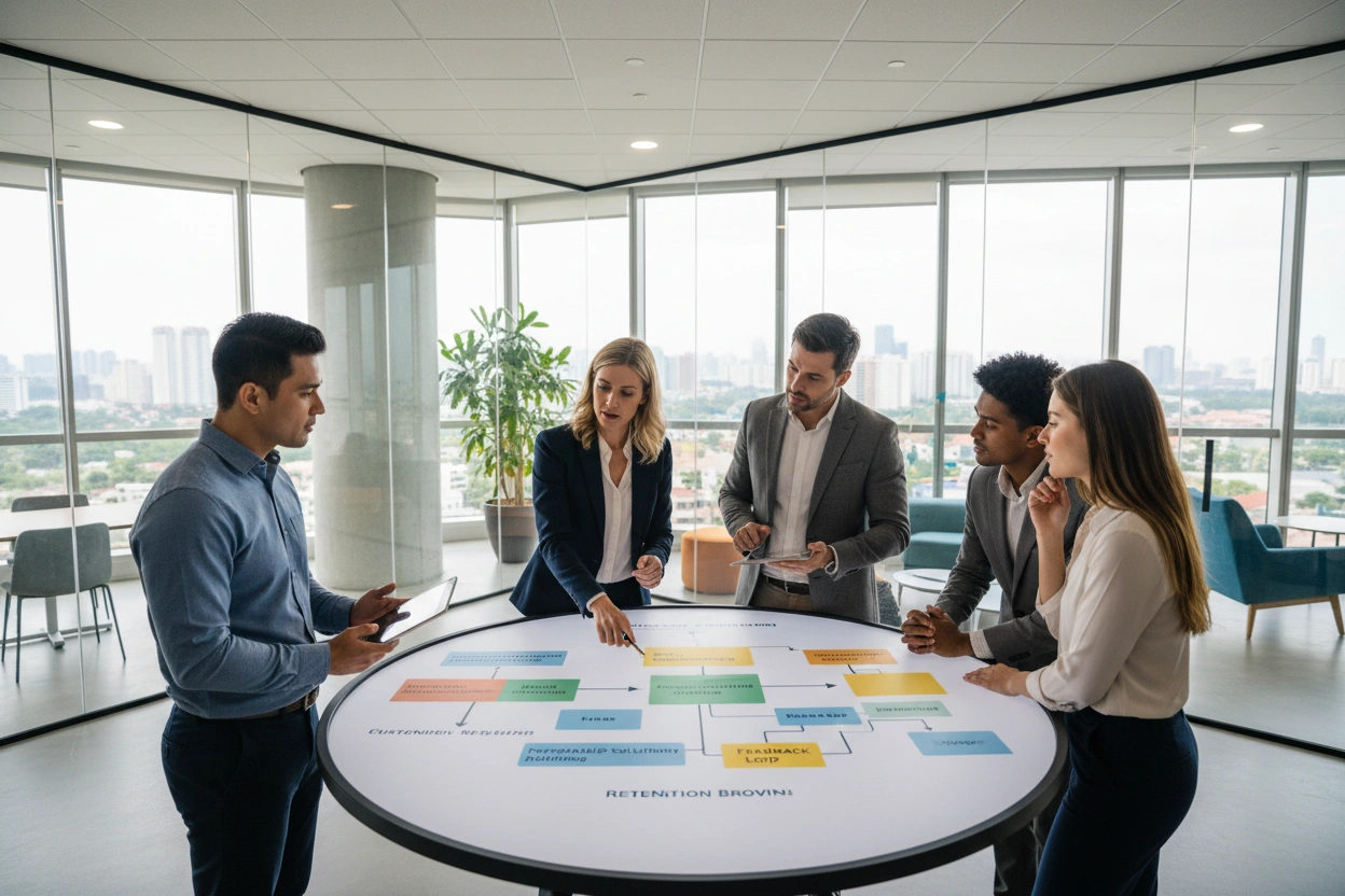 Professional image illustrating Effective B2B Marketing Strategies for Customer Retention