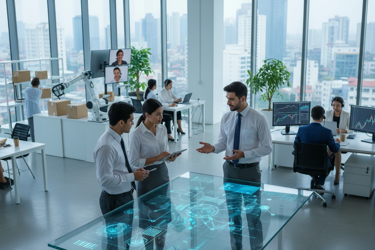 Professional image illustrating Understanding AI Business Applications