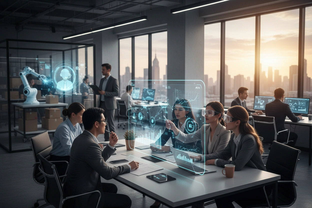 Professional image illustrating AI Implementation Strategies