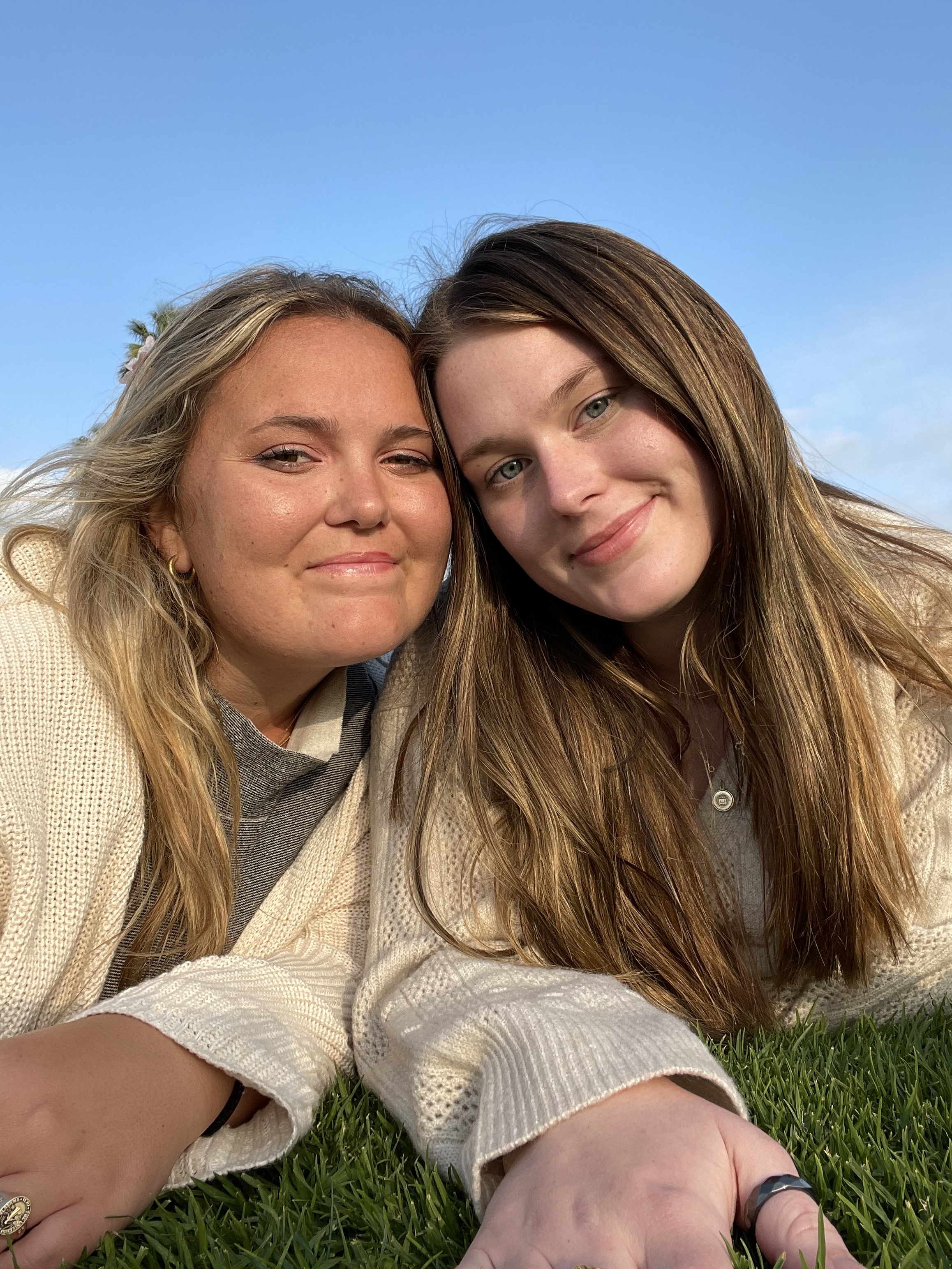 Lc and Izzy smiling