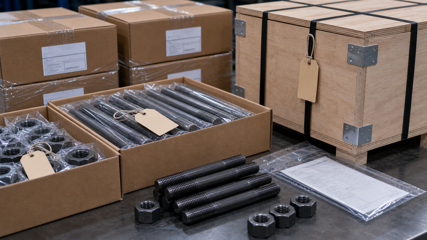 Traceability marking and lot identification for ASTM stud bolts