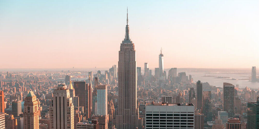 New York skyline with empire state building