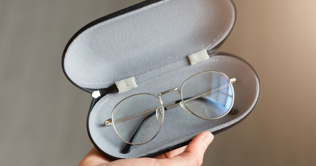 glasses in a hard case