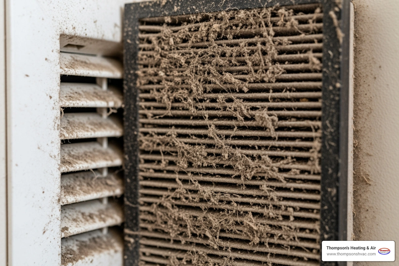 dirty hvac air filter and vent airflow check dirty hvac air filter and vent airflow check