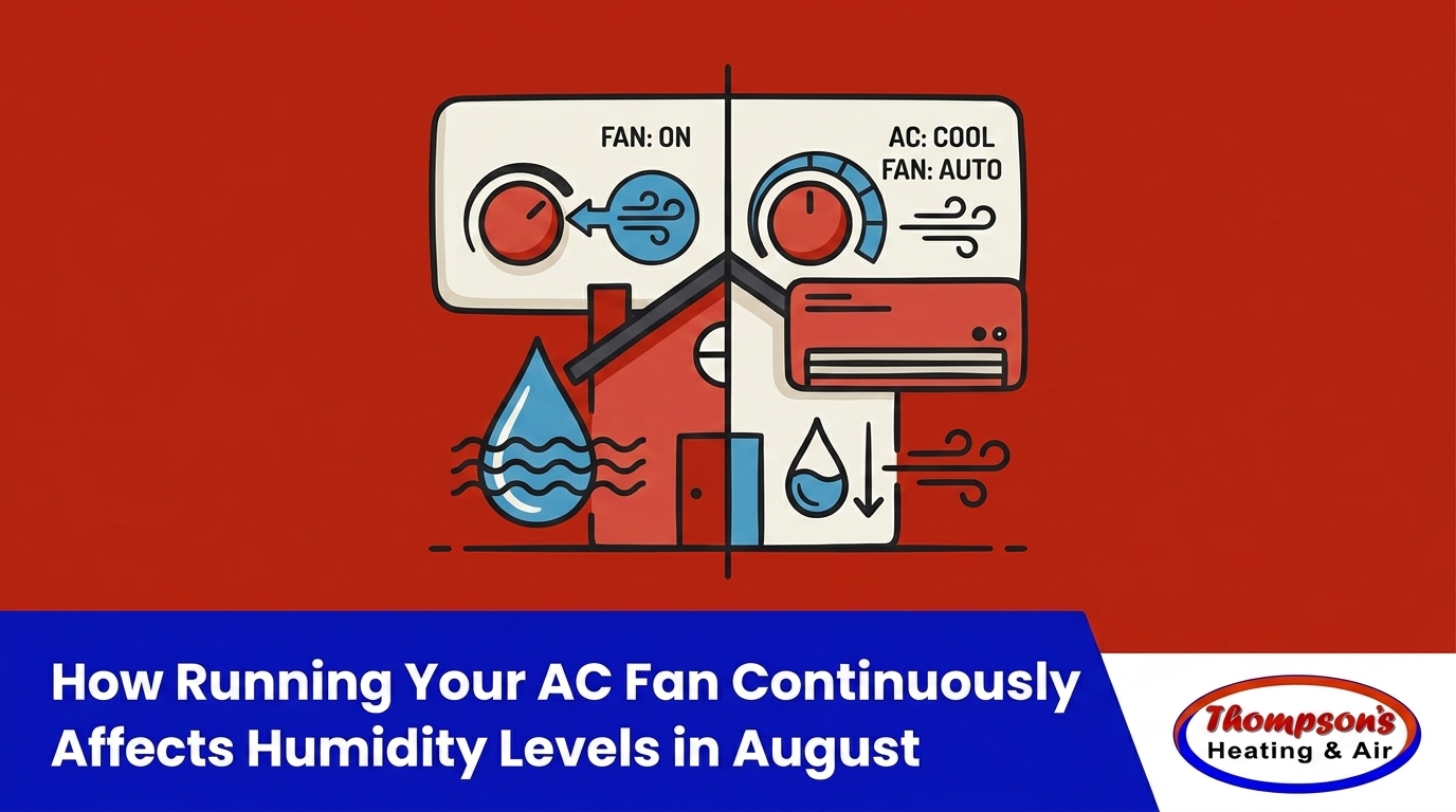 How Running Your AC Fan Continuously Affects Humidity Levels in August