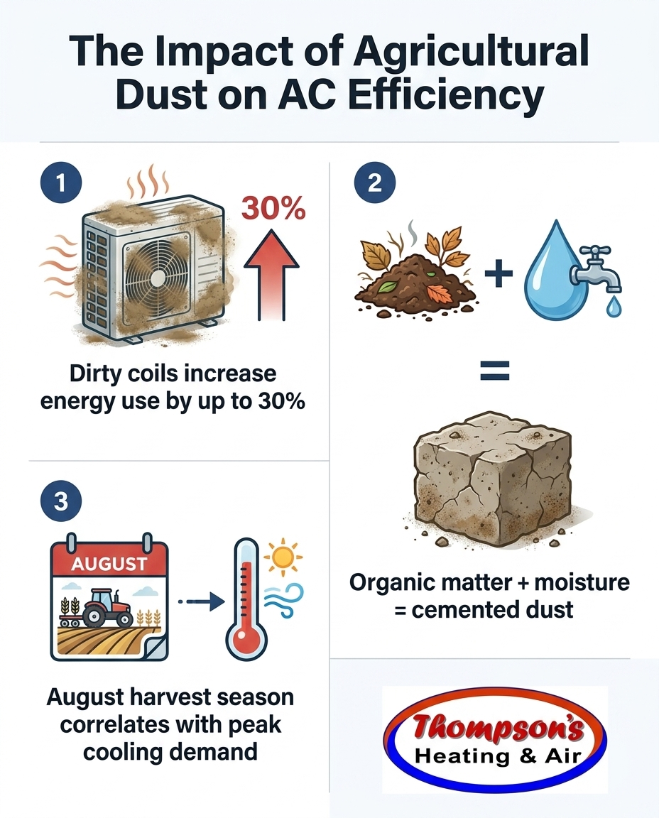 The Impact of Agricultural Dust on AC Efficiency