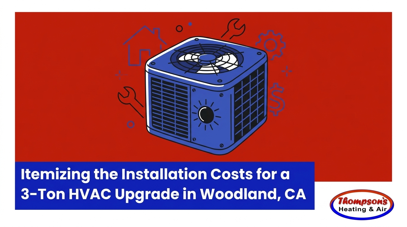 Itemizing the Installation Costs for a 3-Ton HVAC Upgrade in Woodland