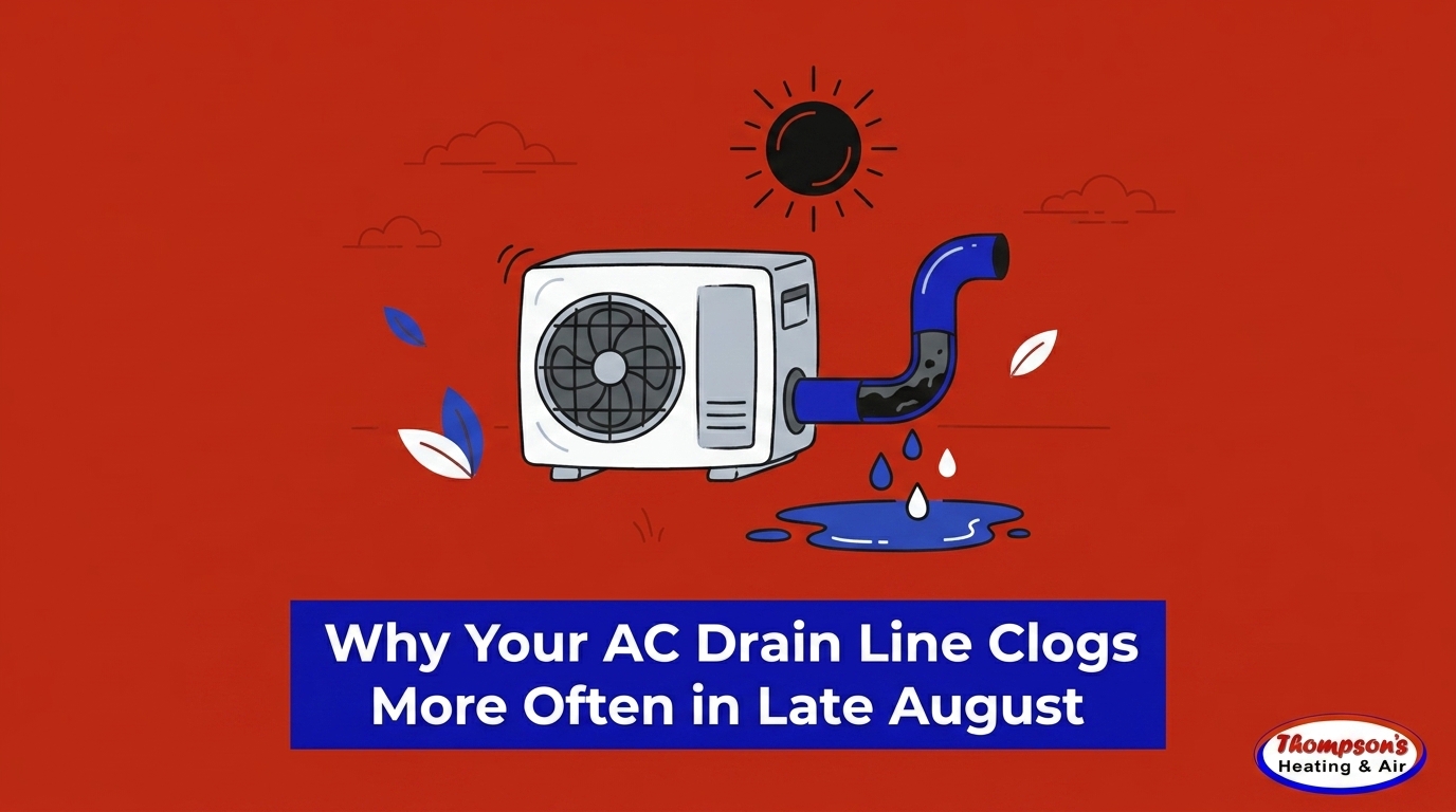 Why Your AC Drain Line Clogs More Often in Late August