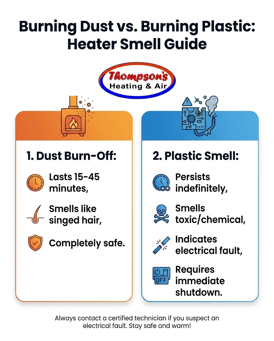 Burning Dust vs. Burning Plastic: Heater Smell Guide
