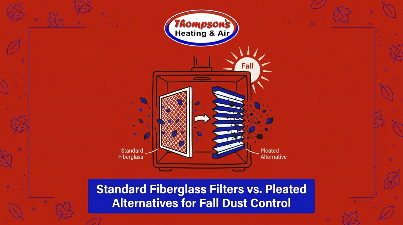 Standard Fiberglass Filters vs. Pleated Alternatives for Fall Dust Control