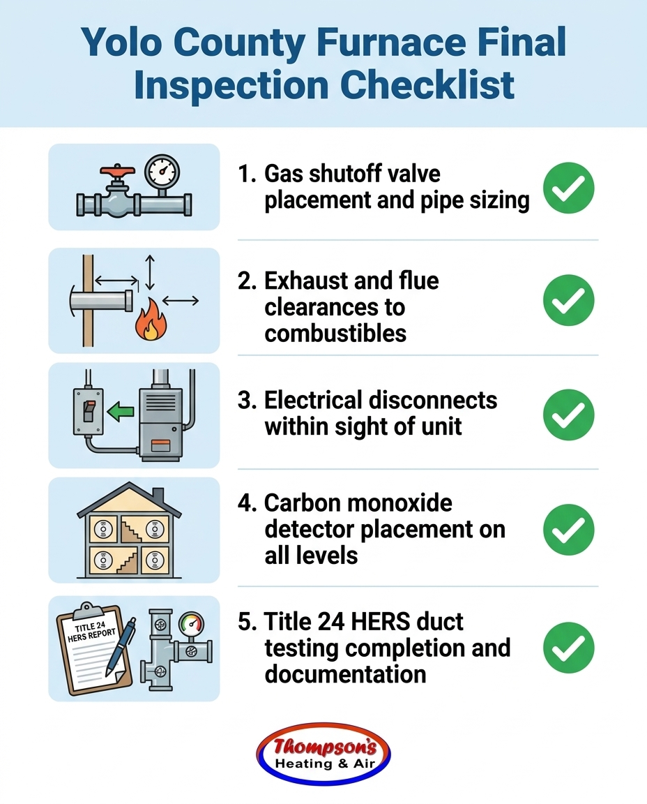 Yolo County Furnace Final Inspection Checklist
