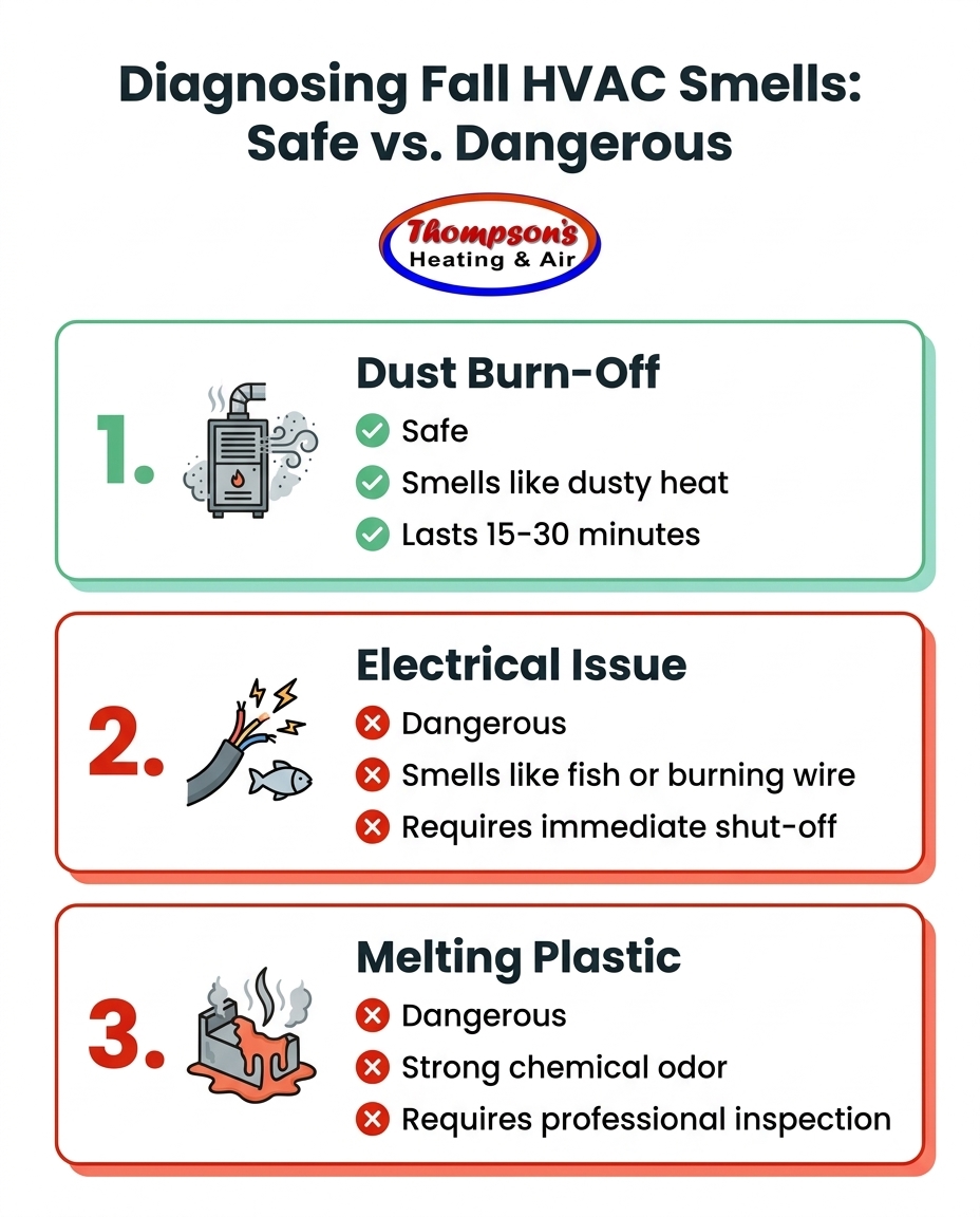 Diagnosing Fall HVAC Smells: Safe vs. Dangerous