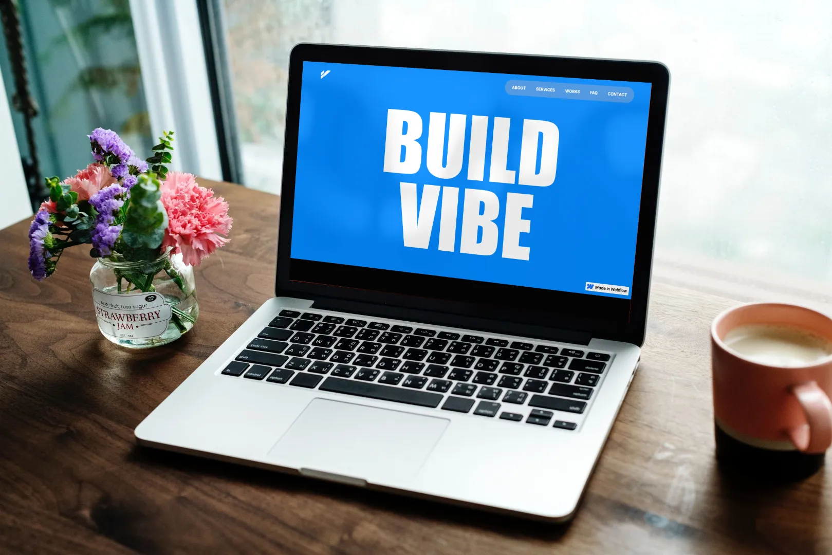 website preview in a laptop