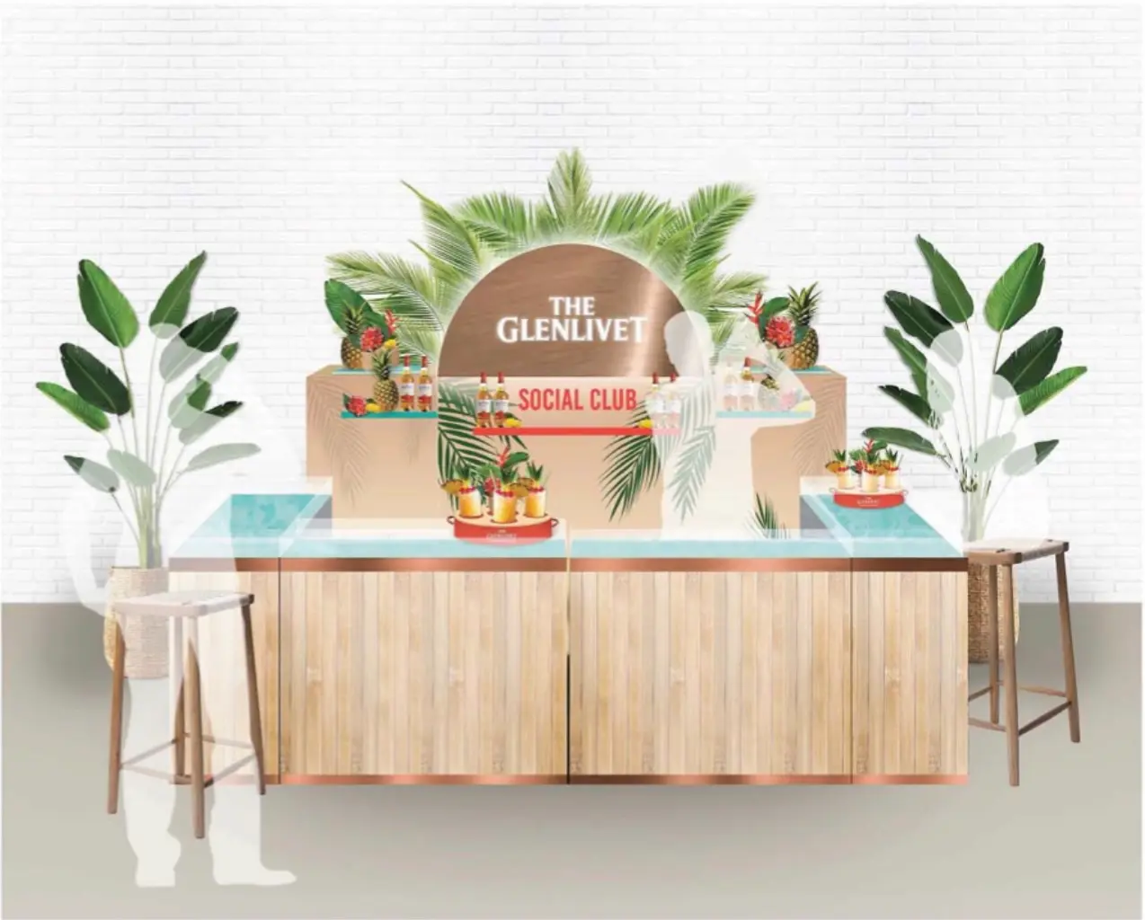 A table topped with plants and potted plants.