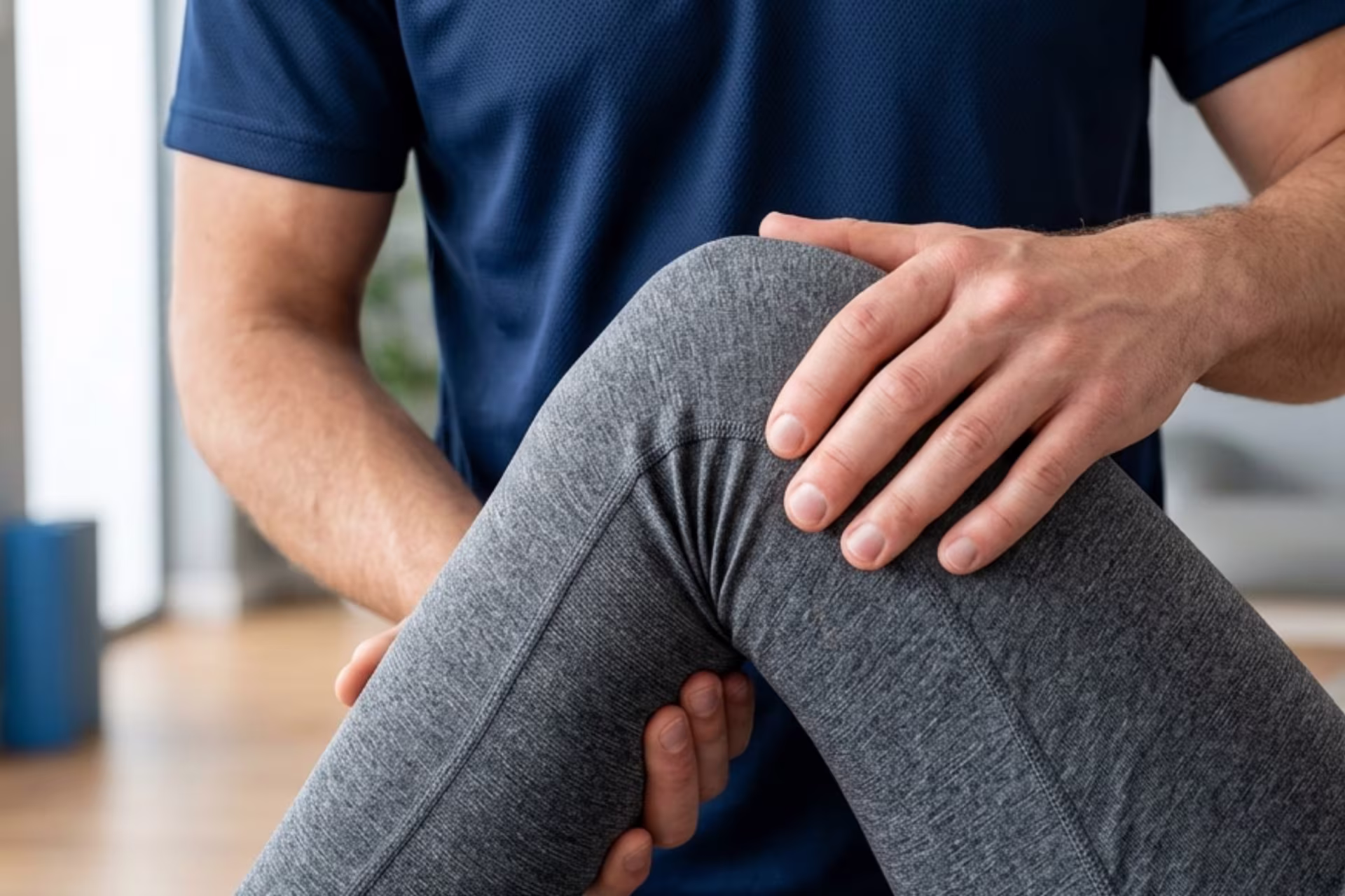 Physiotherapist providing hands-on shoulder treatment to a patient