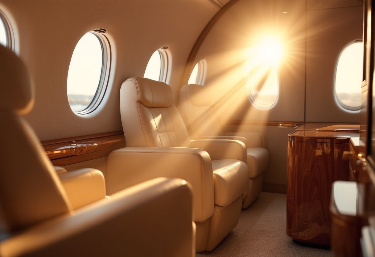 image of aircraft interior