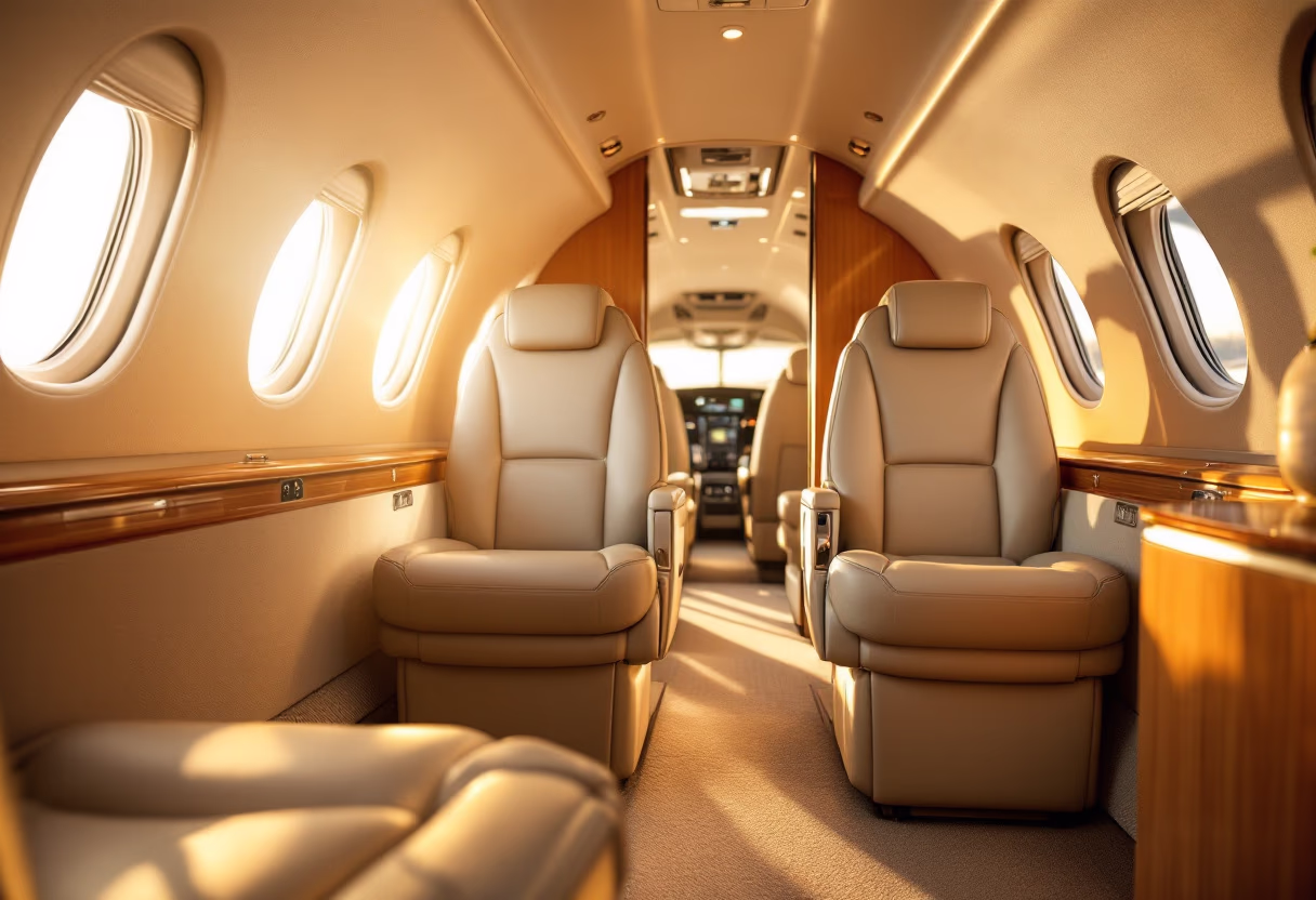 image of aircraft interior